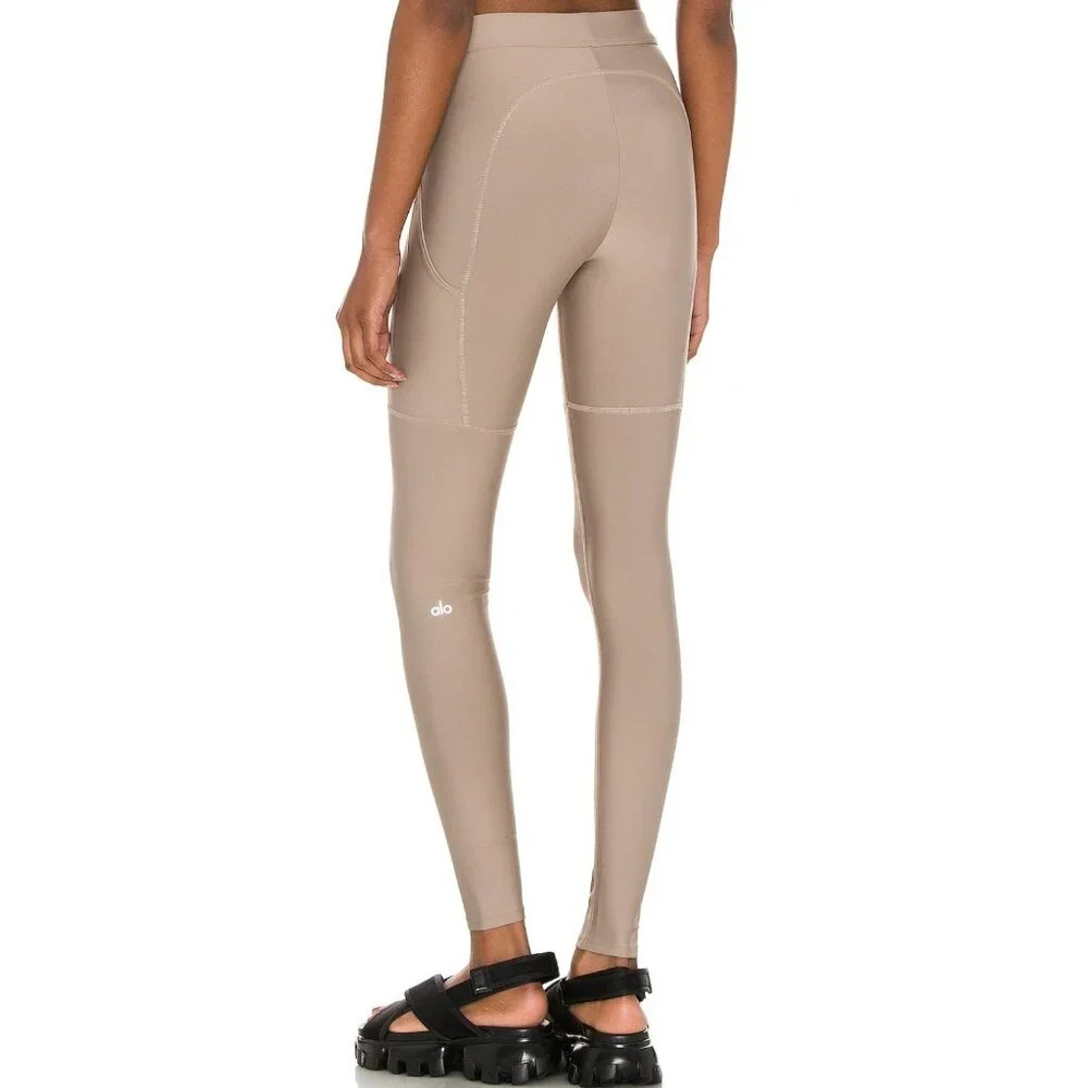 Alo Yoga High Waist 4 Pocket Utility Tan Legging-sz Small